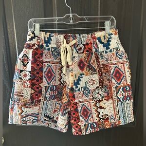 PacSun Multicolor Tapestry Twill Drawstring Shorts